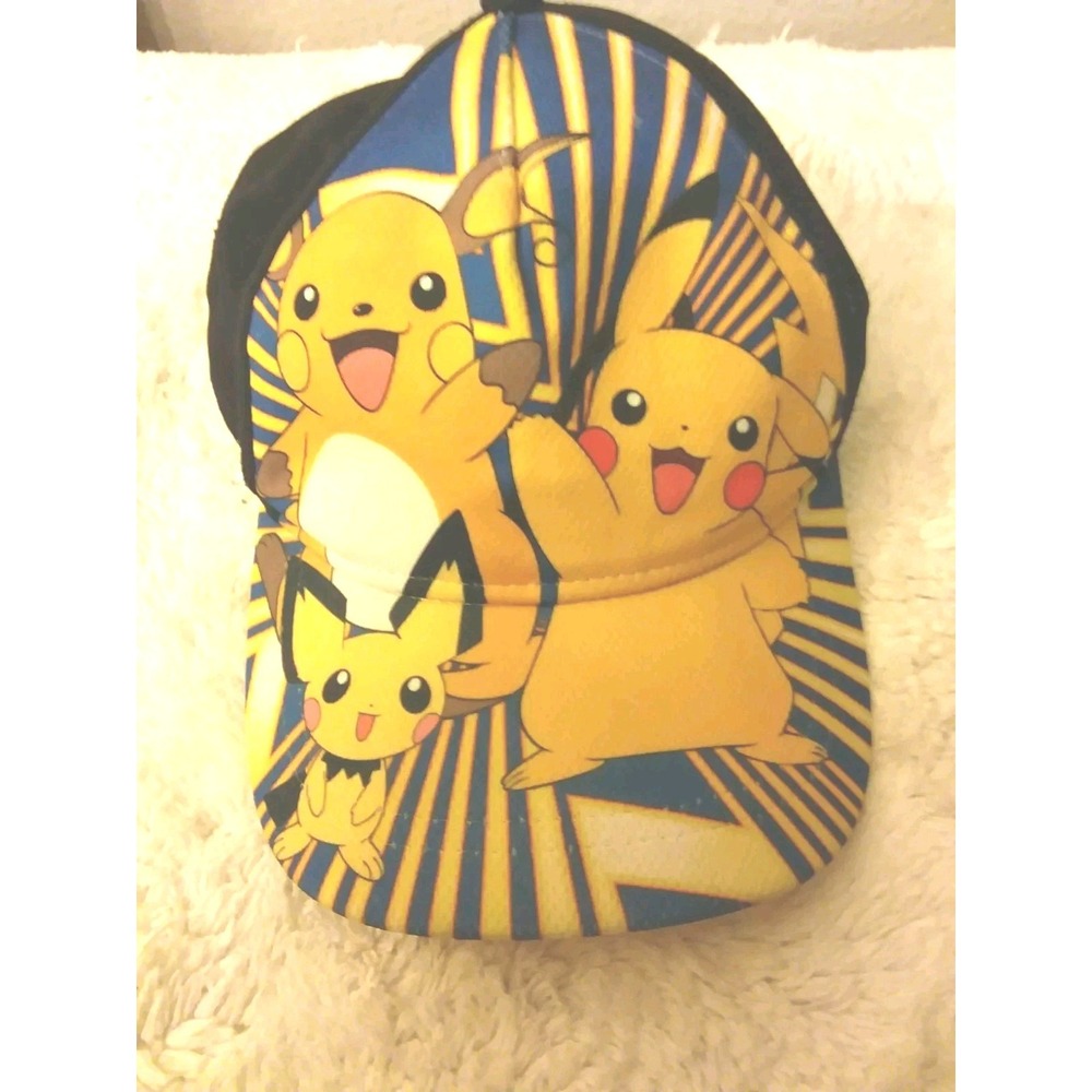 Pokemon Pikachu Raichu Pichu Youth Cap Hat One Size 2016